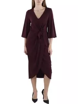 Женское вечернее платье-миди с запахом Lauren Ralph Lauren