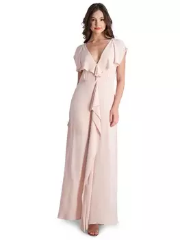Женское вечернее платье подружки невесты Evette BCBGMAXAZRIA, цвет Bare Pink