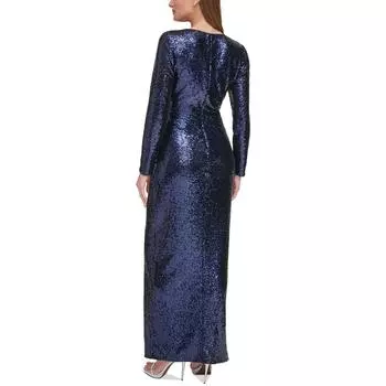 Женское вечернее платье полной длины с пайетками DKNY
