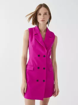 Женское вечернее платье прямого кроя с воротником-стойкой без рукавов LCWAIKIKI Classic