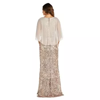 Женское вечернее платье R&M Richards с вышивкой и пайетками R&M Richards