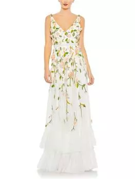 Женское вечернее платье с декором Mac Duggal