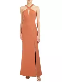 Женское вечернее платье с перекрестным вырезом BCBGMAXAZRIA