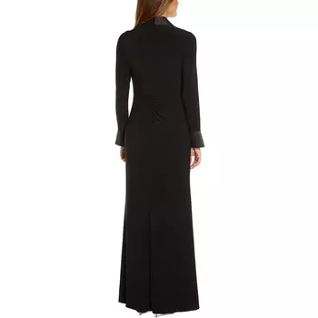 Женское вечернее платье-смокинг со сборками Adrianna Papell, черный