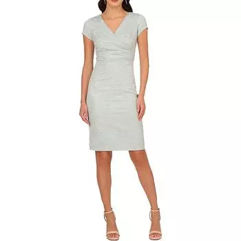 Женское жаккардовое металлизированное коктейльное и вечернее платье Adrianna Papell