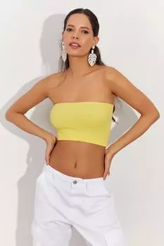 Женское желтое бюстье без бретелек Z38U Cool & Sexy, желтый