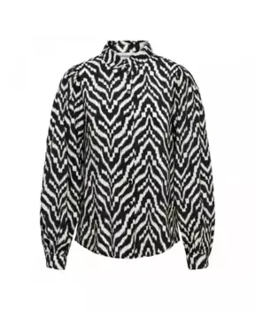 Женственная блузка из иката с воротником &Co Woman, мультиколор