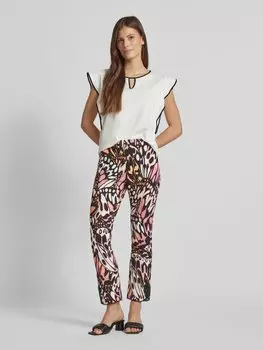 Женственные брюки с фиксированными складками Marc Cain, розовый