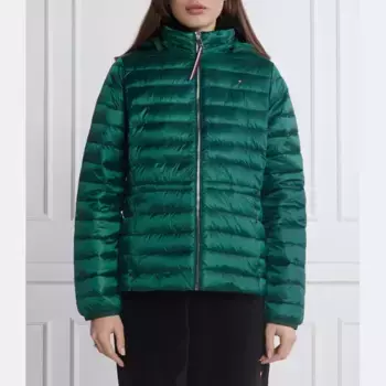 Женственный пуховик стандартного кроя Tommy Hilfiger, зеленый