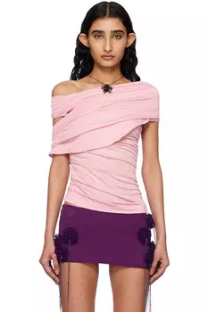 Жерсейская блузка сабле Blumarine, розовый