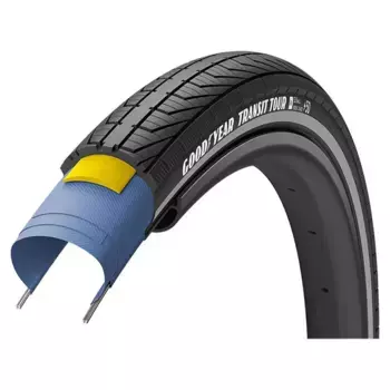 Жесткая городская шина Goodyear Transit Tour S3 27.5 x 2.00, серебряный