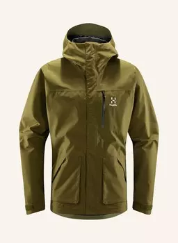 Жесткая куртка vide gtx Haglfs, оливковый