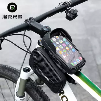 Велосипедная сумка Rock Brothers жесткая для передней балки, черный