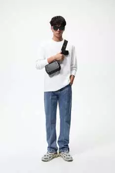 Жесткая сумка mini duo на через плечо ZARA, черный
