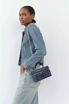 Жесткая сумка ZARA, синий