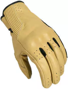 Жесткие перфорированные мотоциклетные перчатки Macna, песок