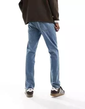 Жесткие зауженные джинсы DTT темно-синего цвета Don't Think Twice