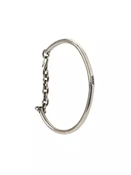 Жесткий браслет Tobias Wistisen, серебряный