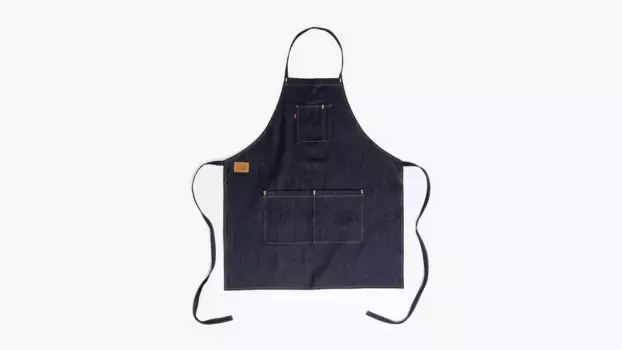 Жесткий джинсовый фартук Levi's, цвет Denim - Dark Wash