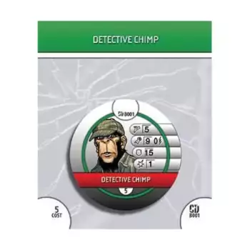 Жетон - Детектив Шимпанзе, DC HeroClix - Collateral Damage - Singles
