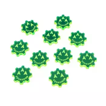 Жетоны командования — эскадрилья, зеленые, Star Wars - Armada Gaming Accessories (Litko Aerosystems)