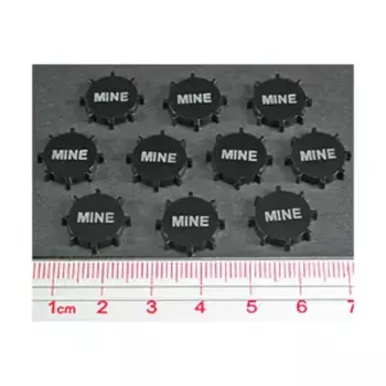 Жетоны морских мин – непрозрачный черный, Token Sets - Naval Gaming (Litko Aerosystems)