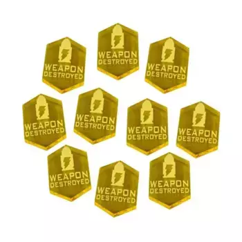 Жетоны уничтоженного оружия — прозрачный желтый, Star Wars - Legion Gaming Accessories (Litko Aerosystems)