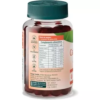 Жевательные конфеты для волос и ногтей с биотином, витамином B3, витамином E, медью, цинком, селеном, L-цистеином и бамбуком Kneipp