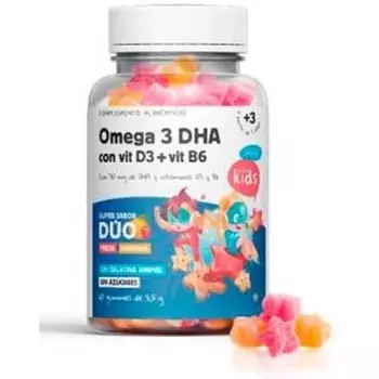 Жевательные мишки Omega 3 DHA 60 желейных конфет 2,5 г Herbora