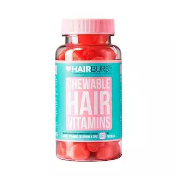 Жевательные витамины для волос 60 шт Hairburst