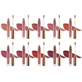 Жидкая губная помада Nude by Nature Satin Liquid Lipstick Intense Colors с сатиновым матовым финишем, 3,75 мл