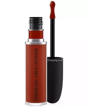 Жидкая губная помада Powder Kiss, 0,67 унции Mac, цвет Fashion Emergency (intense rose brown)