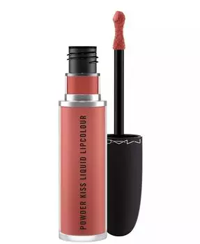 Жидкая губная помада Powder Kiss, 0,67 унции Mac, цвет Mull It Over (midtone nude/pink undertone)