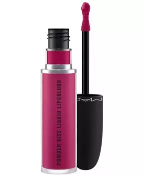 Жидкая губная помада Powder Kiss, 0,67 унции Mac, цвет Make It Fashun! (fuchsia)