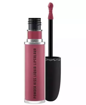 Жидкая губная помада Powder Kiss, 0,67 унции Mac, цвет More The Mehr-ier (mauvey nude)