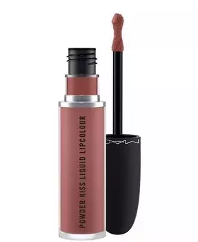 Жидкая губная помада Powder Kiss, 0,67 унции Mac, цвет Over The Taupe (midtone dirty nude)