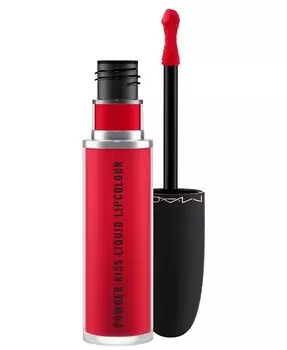 Жидкая губная помада Powder Kiss, 0,67 унции Mac, цвет M·A·Csmash (true red)