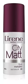 Жидкая матирующая основа с разглаживающим эффектом Lirene City Matt, оттенок 204 Natural 30 мл
