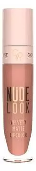 Жидкая матовая помада 02 Peachy Nude, 5 мл Golden Rose, Nude Look