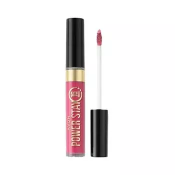 Жидкая матовая помада Power Stay Avon Matte с надежным аппликатором цвета фуксии Matowa Szminka Power