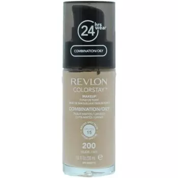 Жидкая основа для макияжа Revlon Colorstay для комбинированной/жирной кожи SPF 15, от среднего до полного покрытия, телесного цвета, 200 мл