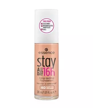 Жидкая основа essence stay ALL DAY 16h long-lasting, Nr. 40 Soft Almond, 30 ml