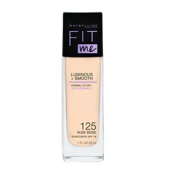 Жидкая основа fit me luminous + smooth foundation Maybelline New York, цвет nr. 125, 30 мл