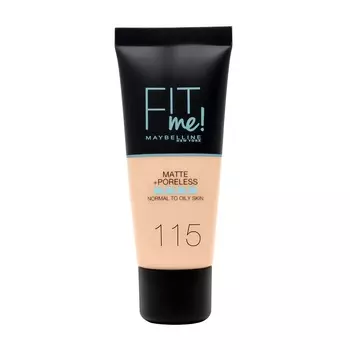 Жидкая основа fit me matte+poreless foundation Maybelline New York, цвет nr. 115 ivory, 30 мл