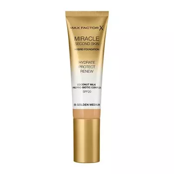 Жидкая основа miracle second skin hybrid foundation Max Factor, цвет nr. 06 golden medium, 30 мл