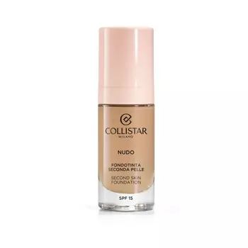 Жидкая основа nudo second skin foundation spf 15 Collistar, цвет nr. 3n naturale, 30 мл