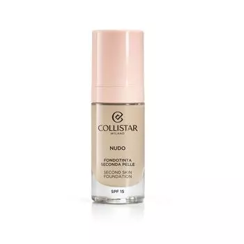 Жидкая основа nudo second skin foundation spf 15 Collistar, цвет nr. 1n avorio, 30 мл