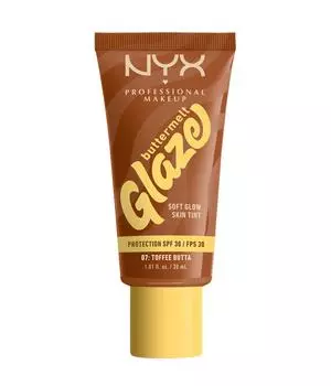 Жидкая основа NYX Professional Makeup Buttermelt Glaze Soft Glow Skin Tint SPF 30, Nr. 7 - Toffee Butta, 30 ml