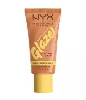 Жидкая основа NYX Professional Makeup Buttermelt Glaze Soft Glow Skin Tint SPF 30, Nr. 3 - Cashew Butta, 30 ml
