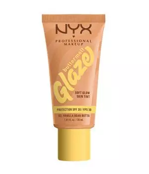 Жидкая основа NYX Professional Makeup Buttermelt Glaze Soft Glow Skin Tint SPF 30, Nr. 2 - Vanilla Bean Butta, 30 ml